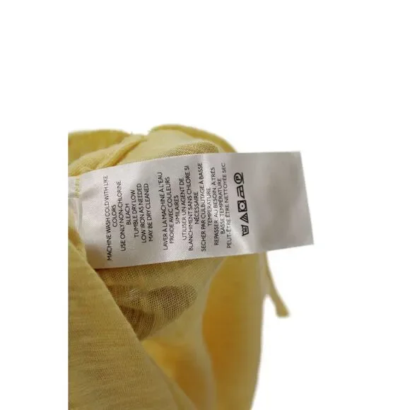 We The Free Women Bohemian V-Neck Long Sleeve Tunic Yellow Size M - Picture 7 of 8